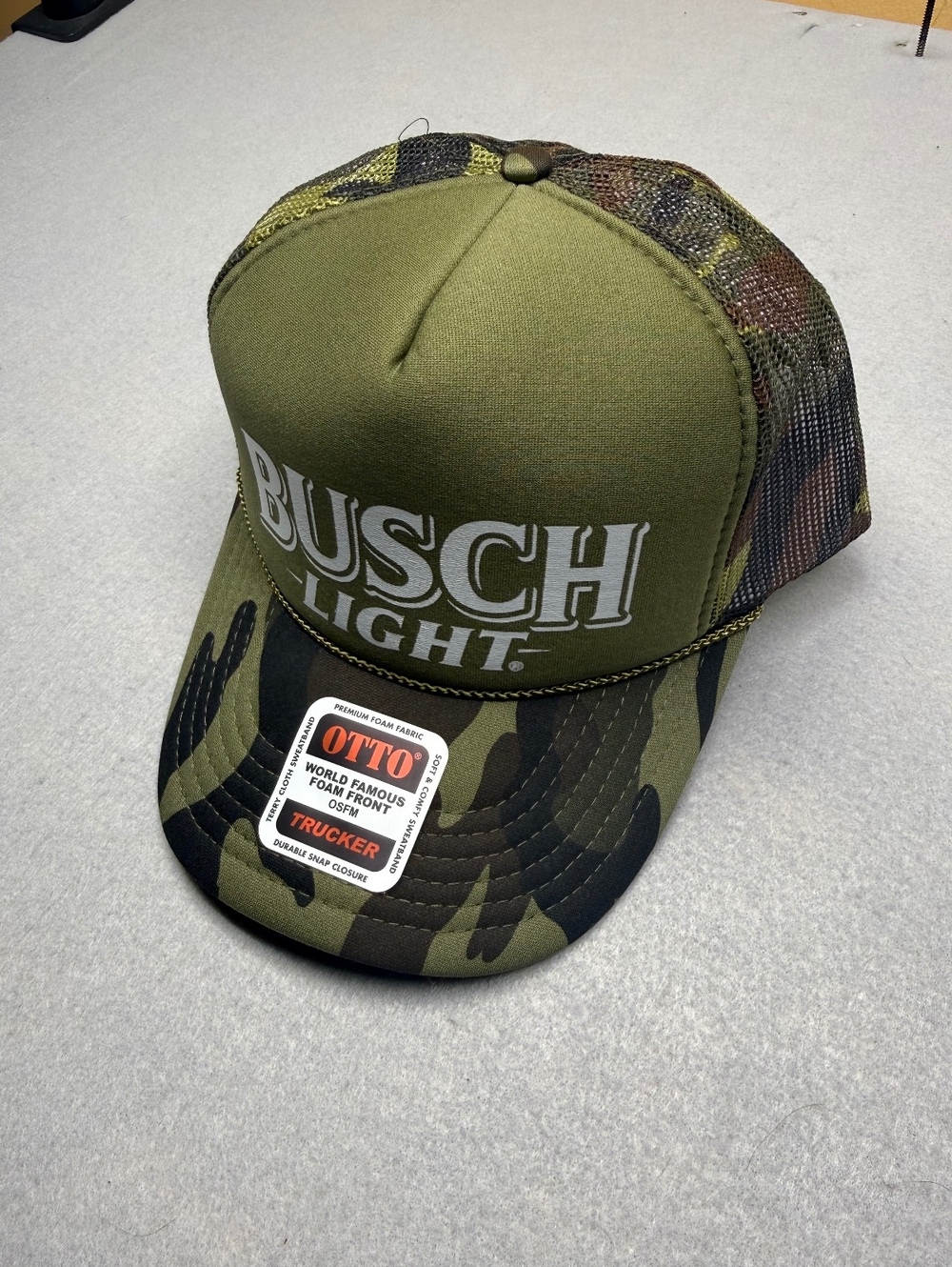 OTTO Trucker Cap Unisex OSFM Camouflage Foam Front